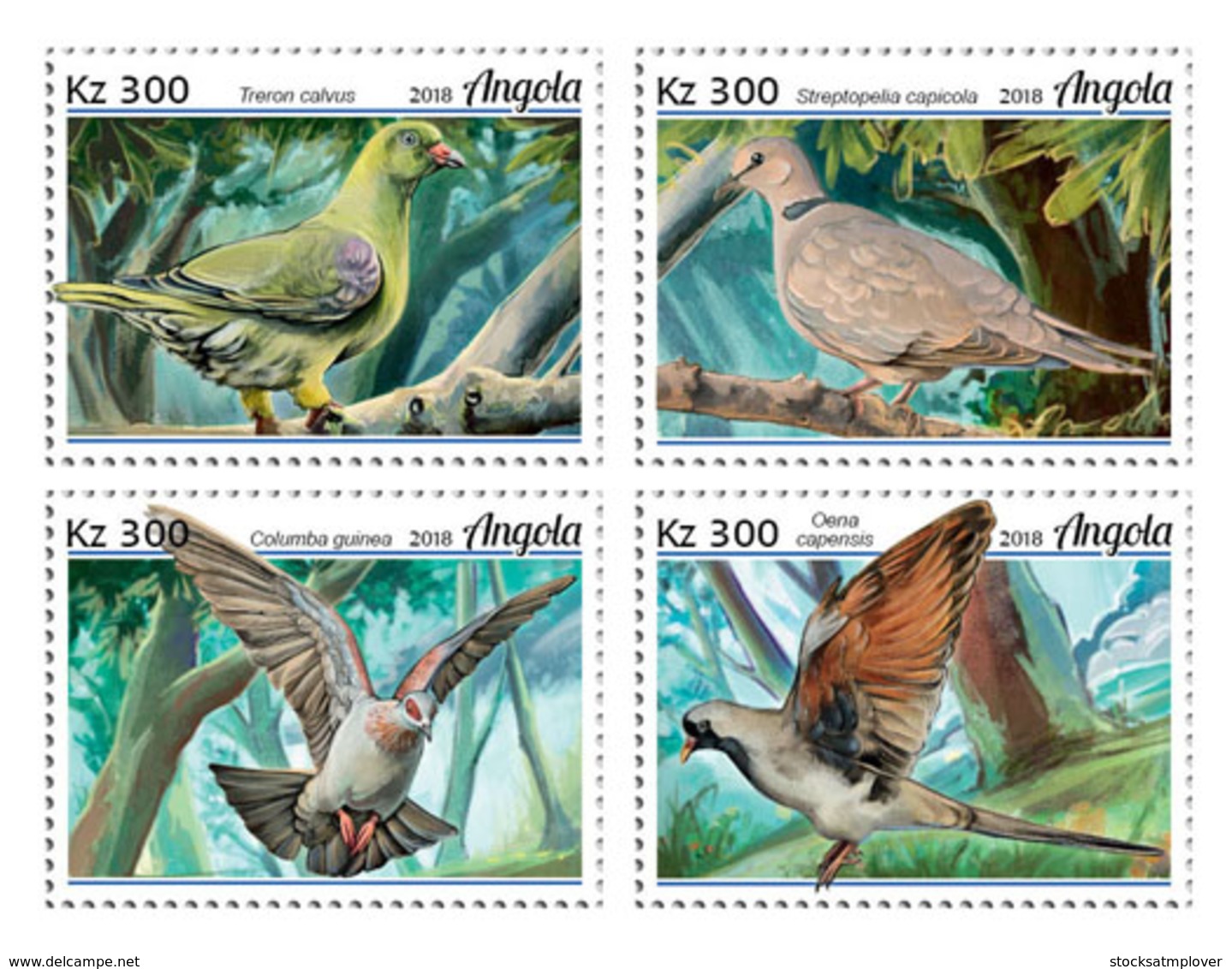 Angola  2018  Pigeons  Fauna  S201901 - Angola