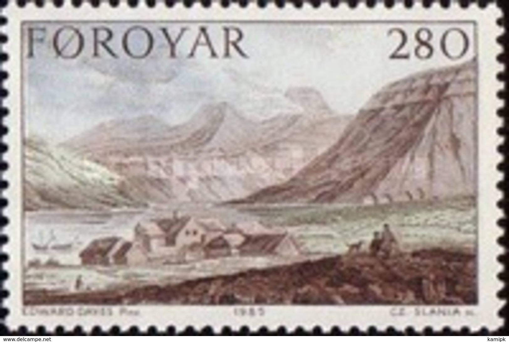 USED STAMPS Faroe-Islands - Paintings - Stanley's Journey -1985 - Faroe Islands