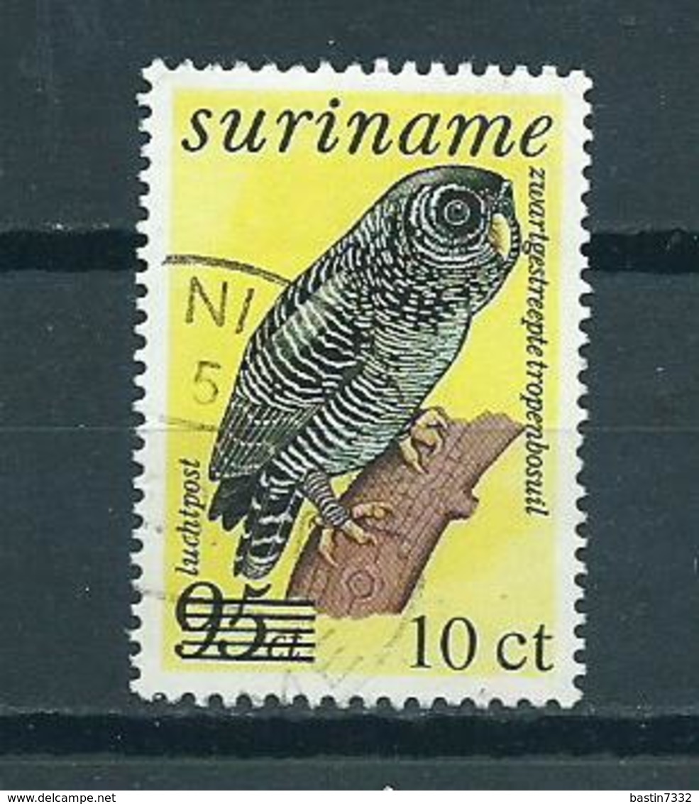 1987 Suriname Overprint,birds,oiseaux,vögel Used/gebruikt/oblitere - Suriname