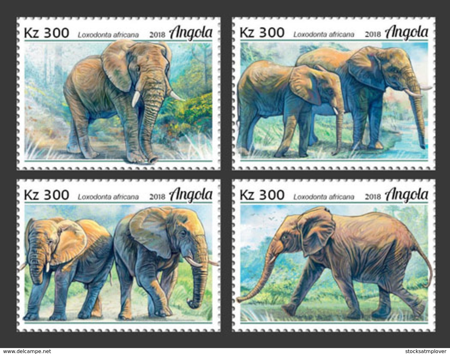 Angola  2018  Fauna Elephants  S201901 - Angola