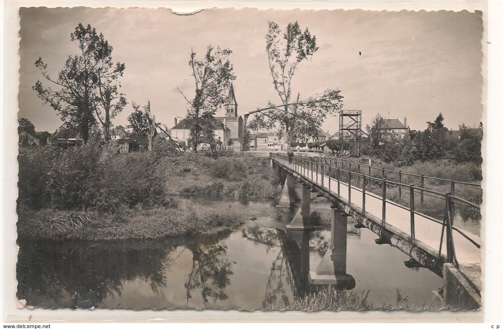 Gueugnon -  Passerelle  Suir L'Arroux -  Epreuve 1940 - Photo Souple - CPA° - Gueugnon