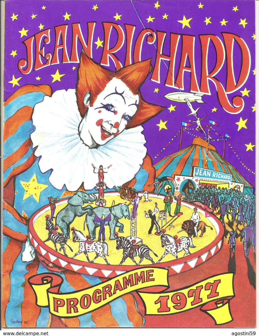 Cirque Jean Richard Programme 1977 - Programas