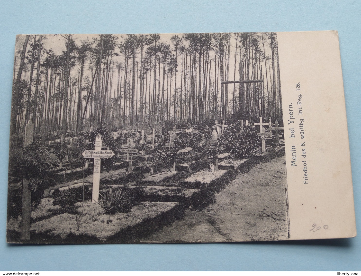 Menin Bei Ypern FRIEDHOF Des 8. Württbg. Inf.-Reg. 126 > Anno 1916 > S.B. Rek.Dep. 39 I.D. ( Zie Foto's ) ! - Menen