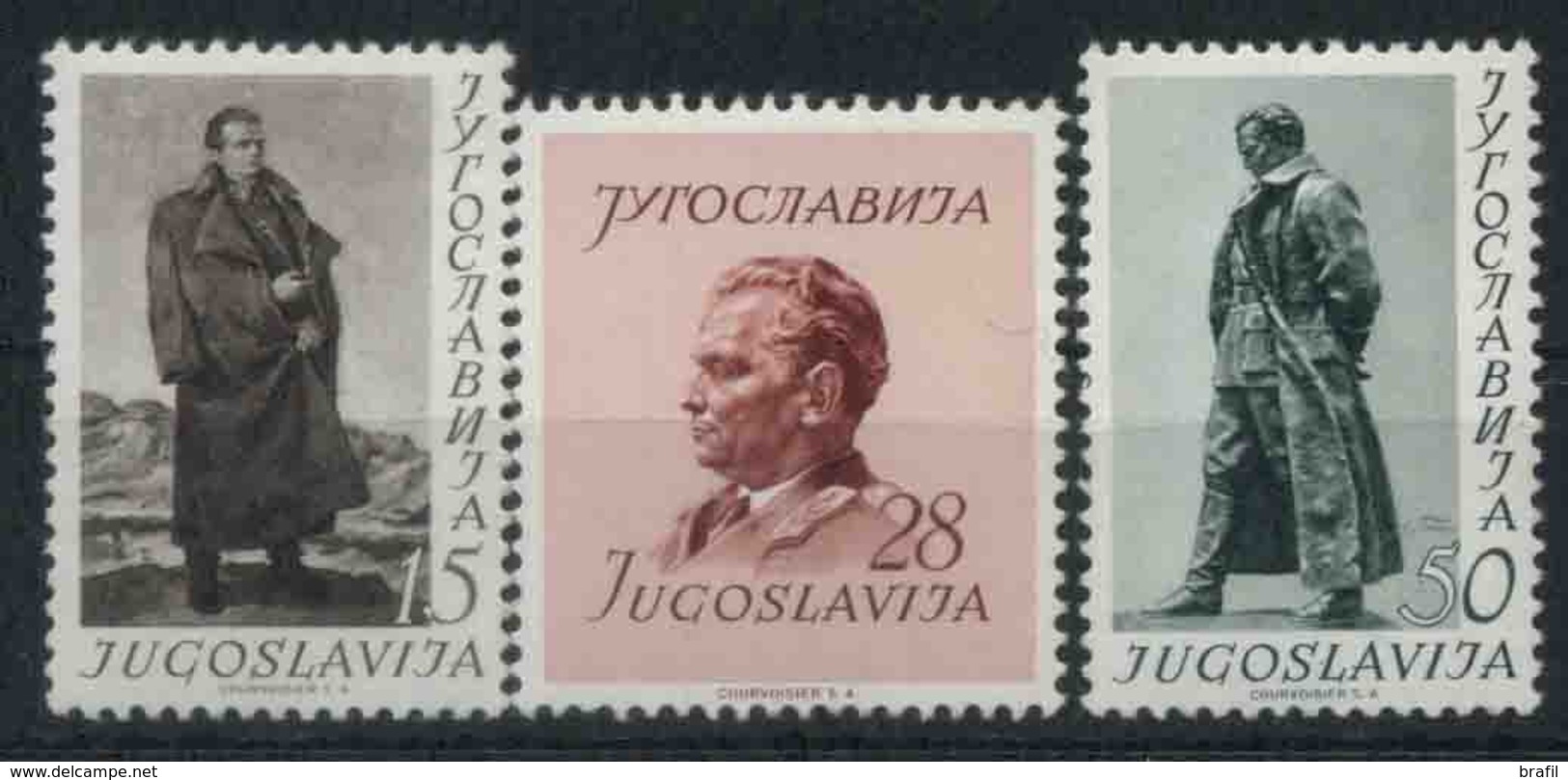 1952 Jugoslavia, 60 Compleanno Maresciallo Tito, Serie Completa Nuova (*) - Nuovi
