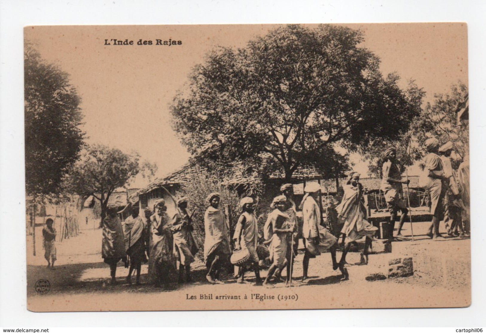 - CPA L'INDE DES RAJAS - Les Bhil Arrivant à L'Eglise (1910) - Editions Imprimeries Réunies De Nancy - - India