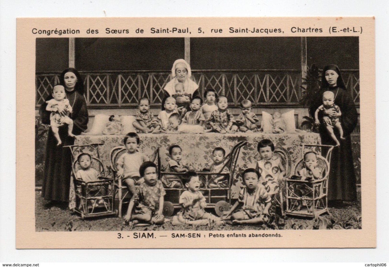 - CPA SAM-SEN (Siam / Thaïlande) - Petits Enfants Abandonnés - Edition Congrégation Des Soeurs De Saint-Paul - - Thaïlande