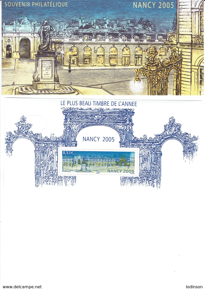 FRANCE  2006 Bloc Souvenir N°14le Plus Beau Timbre De L'année Nancy 2005 - Souvenir Blocks