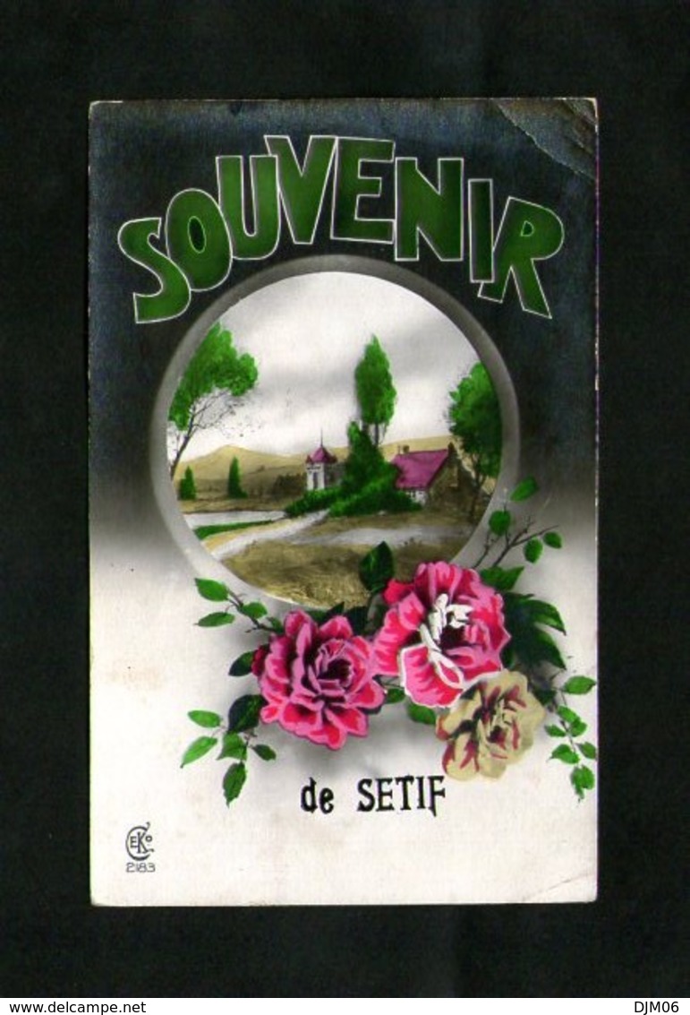 ALGÉRIE :CPA SÉTIF 01/01/ 1933 " Souvenir De Sétif " Carte De Vœux. - Nouvel An