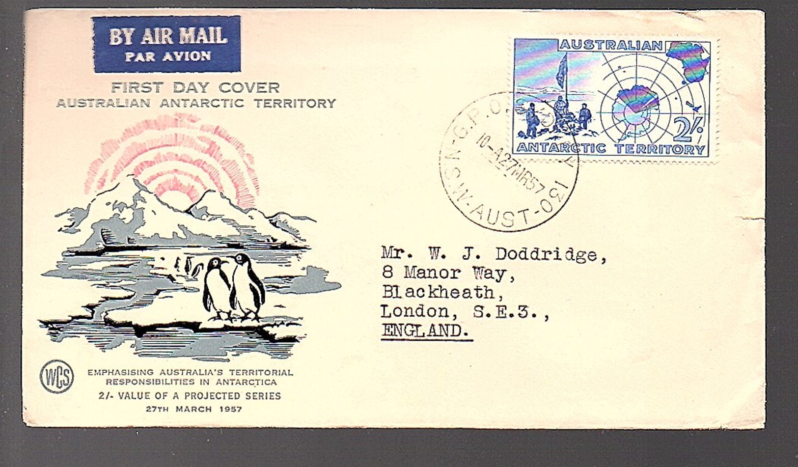 1957  Penguin FDC (113) - FDC