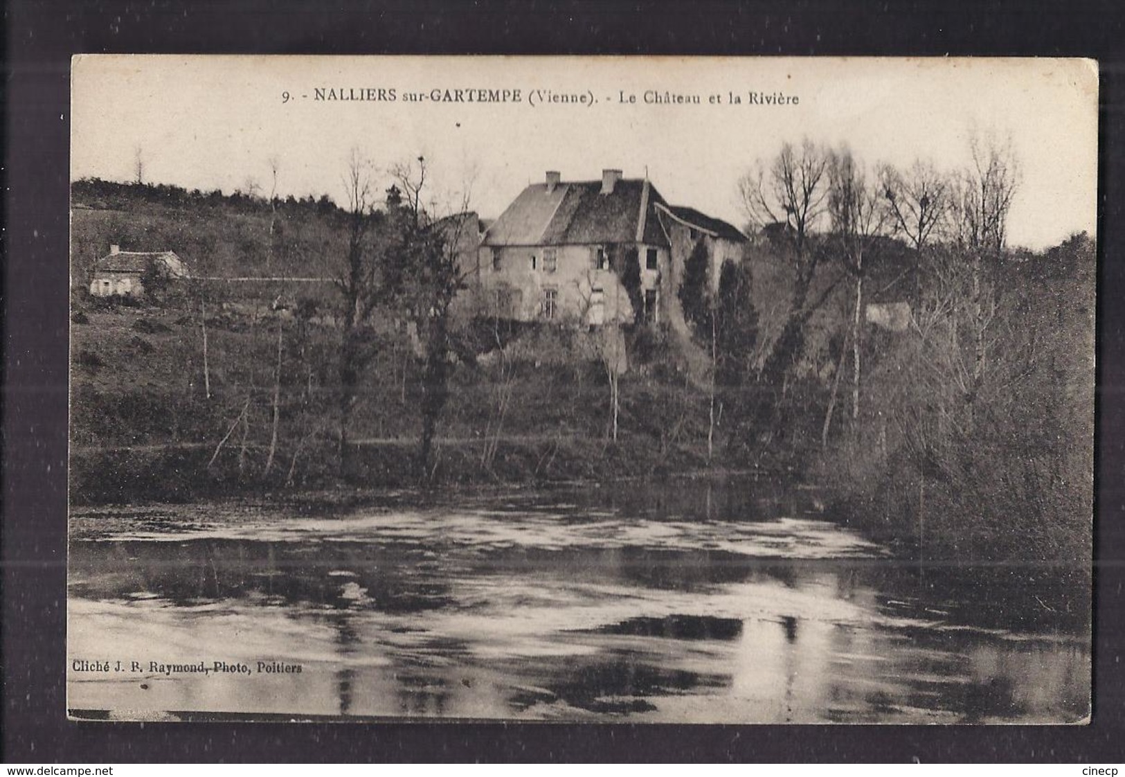 CPA 86 - NALLIERS-sur-GARTEMPE - Le Château Et La Rivière - TB PLAN EDIFICE - Autres & Non Classés