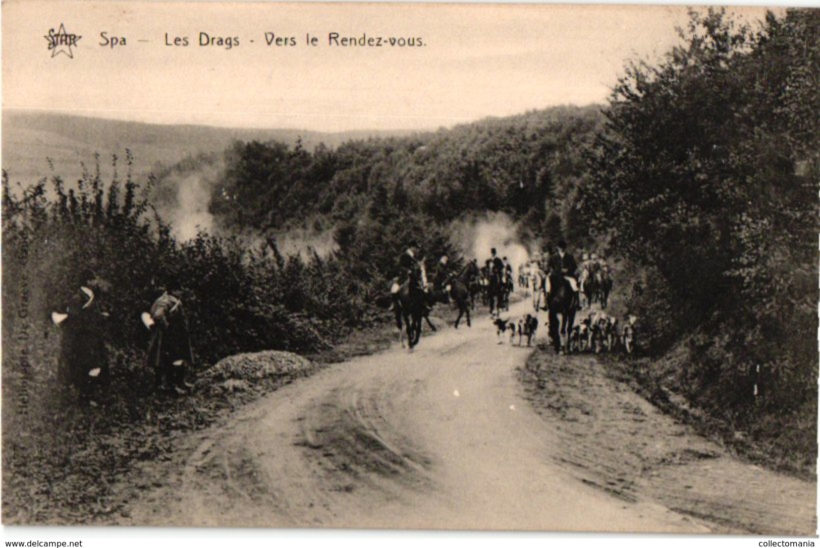 36 postkaarten chasse, dogs, dynastie, 4 horses chariots, c1900, hund  chien de chasse DRAGS chasse jachtpartij paarden