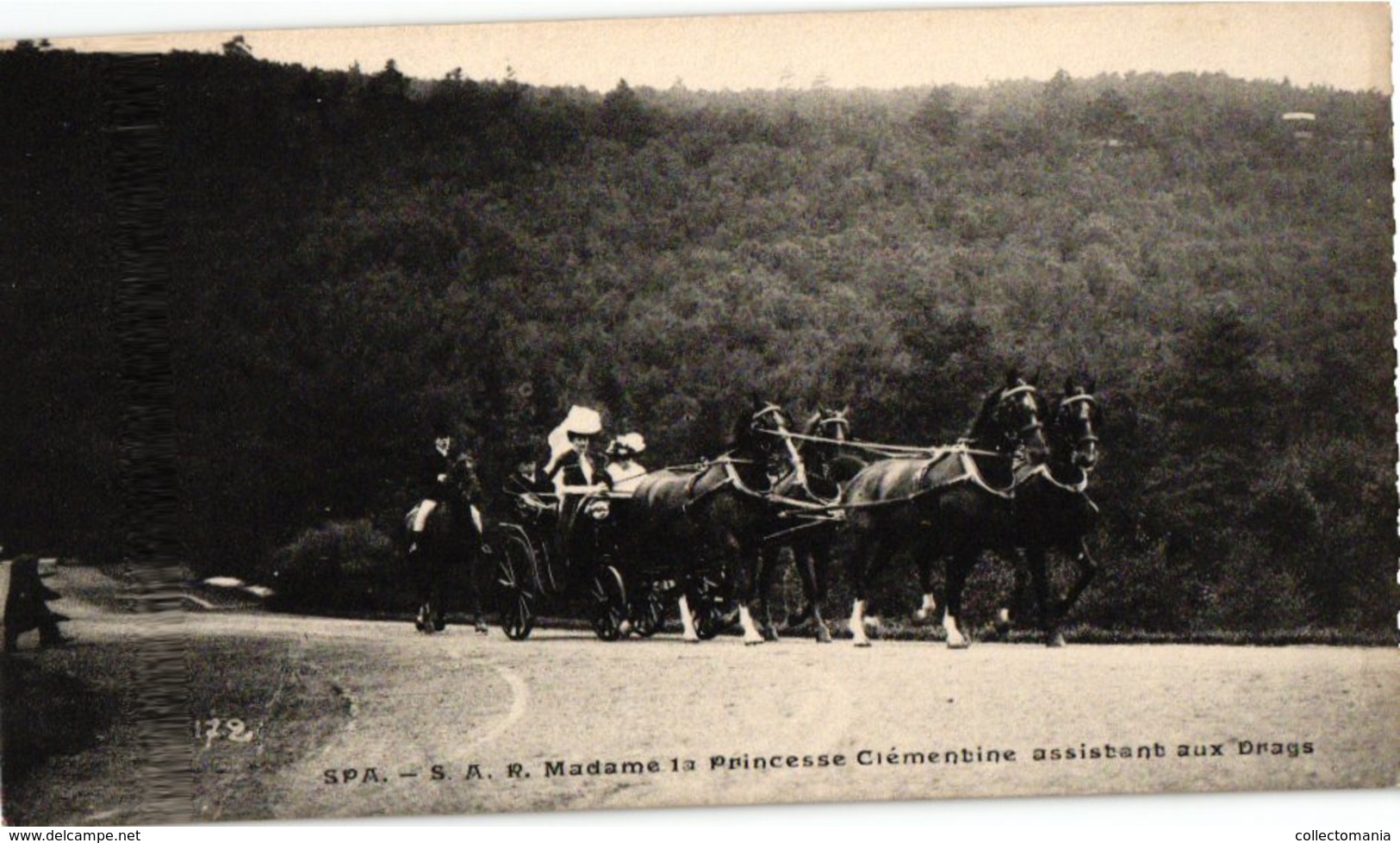 36 postkaarten chasse, dogs, dynastie, 4 horses chariots, c1900, hund  chien de chasse DRAGS chasse jachtpartij paarden