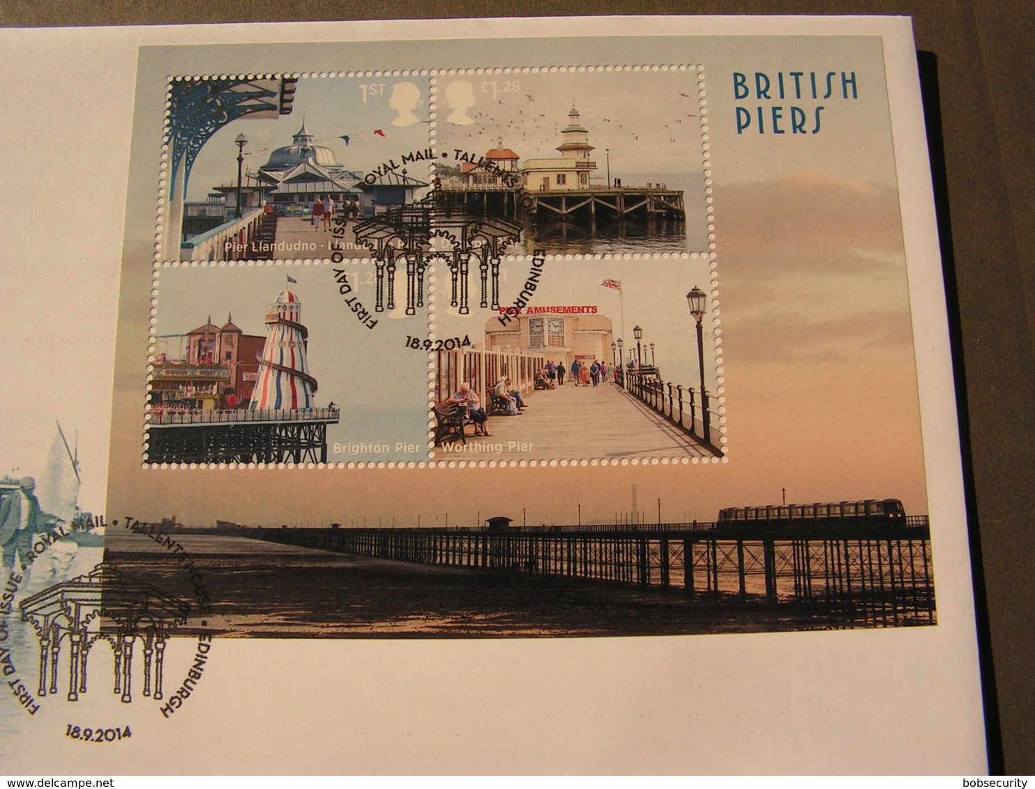 GB FDC  Piers Block 2014 - Blocks & Kleinbögen