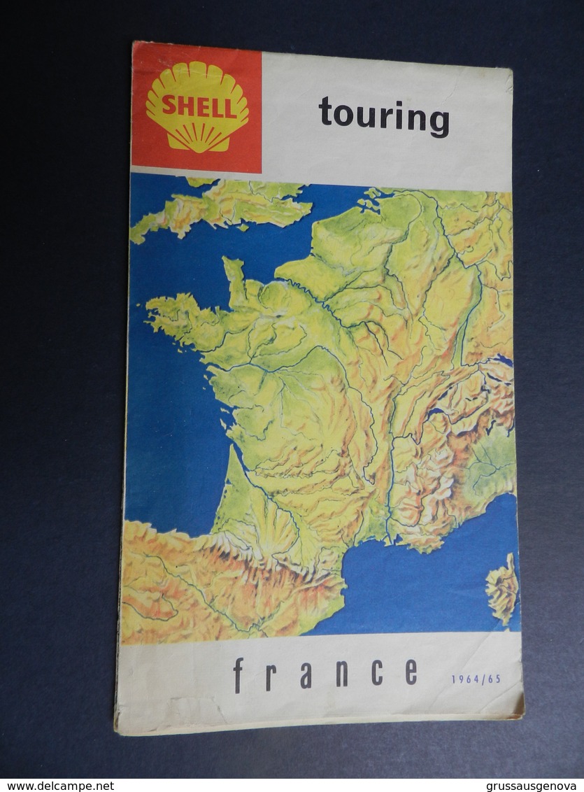 2.1) FRANCIA FRANCE CARTA STRADALE TOURING 1964 - Carte Stradali