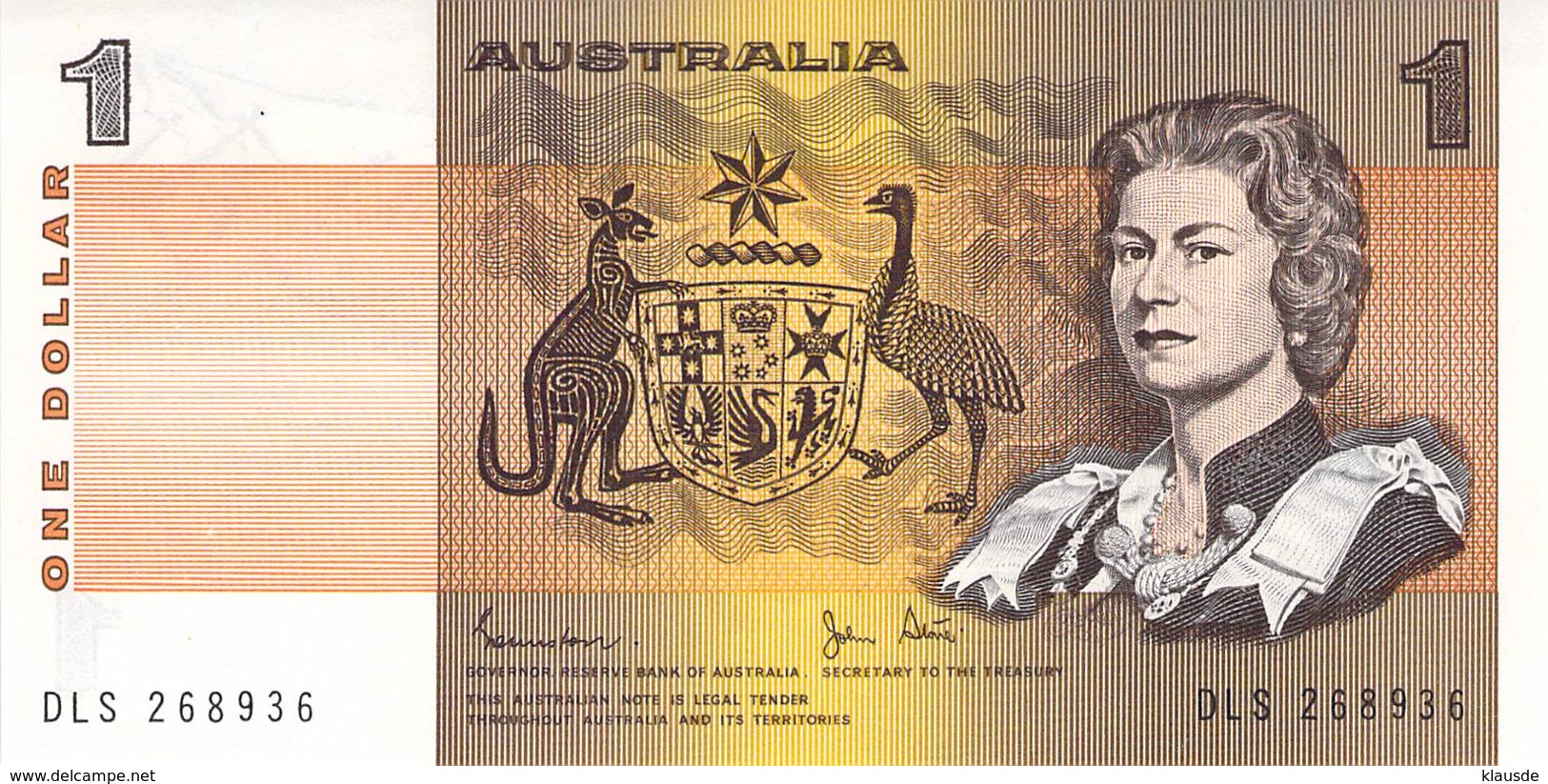 1 Dollar Australia 1974-1983 - Emissioni Della Banca Governativa 1910