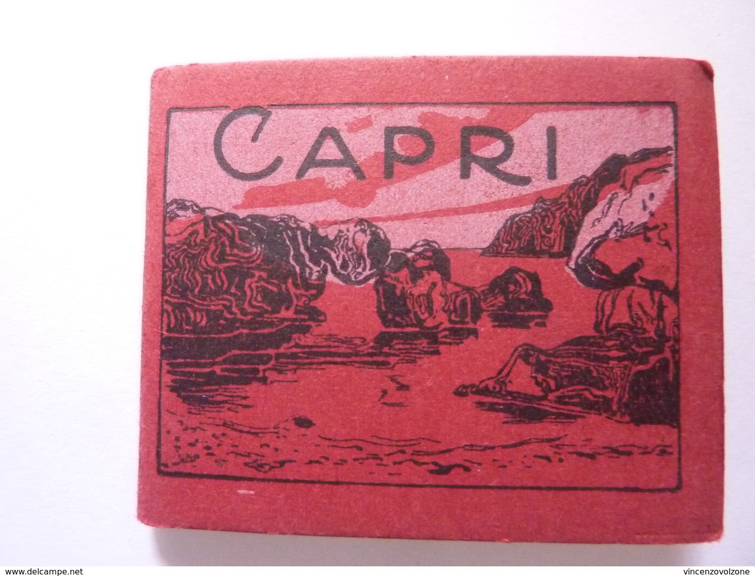 Souvenir Pieghevole Con  Foto  "CAPRI" Inizi '900  Ediz. C. Cotini Napoli - Dépliants Turistici