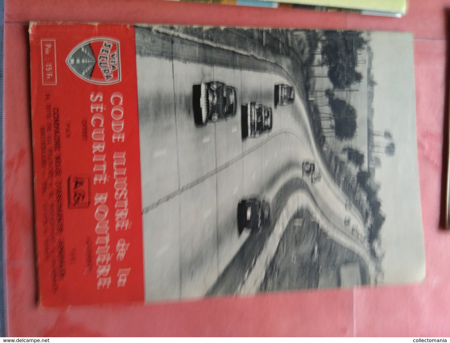 6 folders uit de jaren 1950, betreffende wegcode, mooie uitstekende staat, allemaal volledig, op cover veel volkswagen