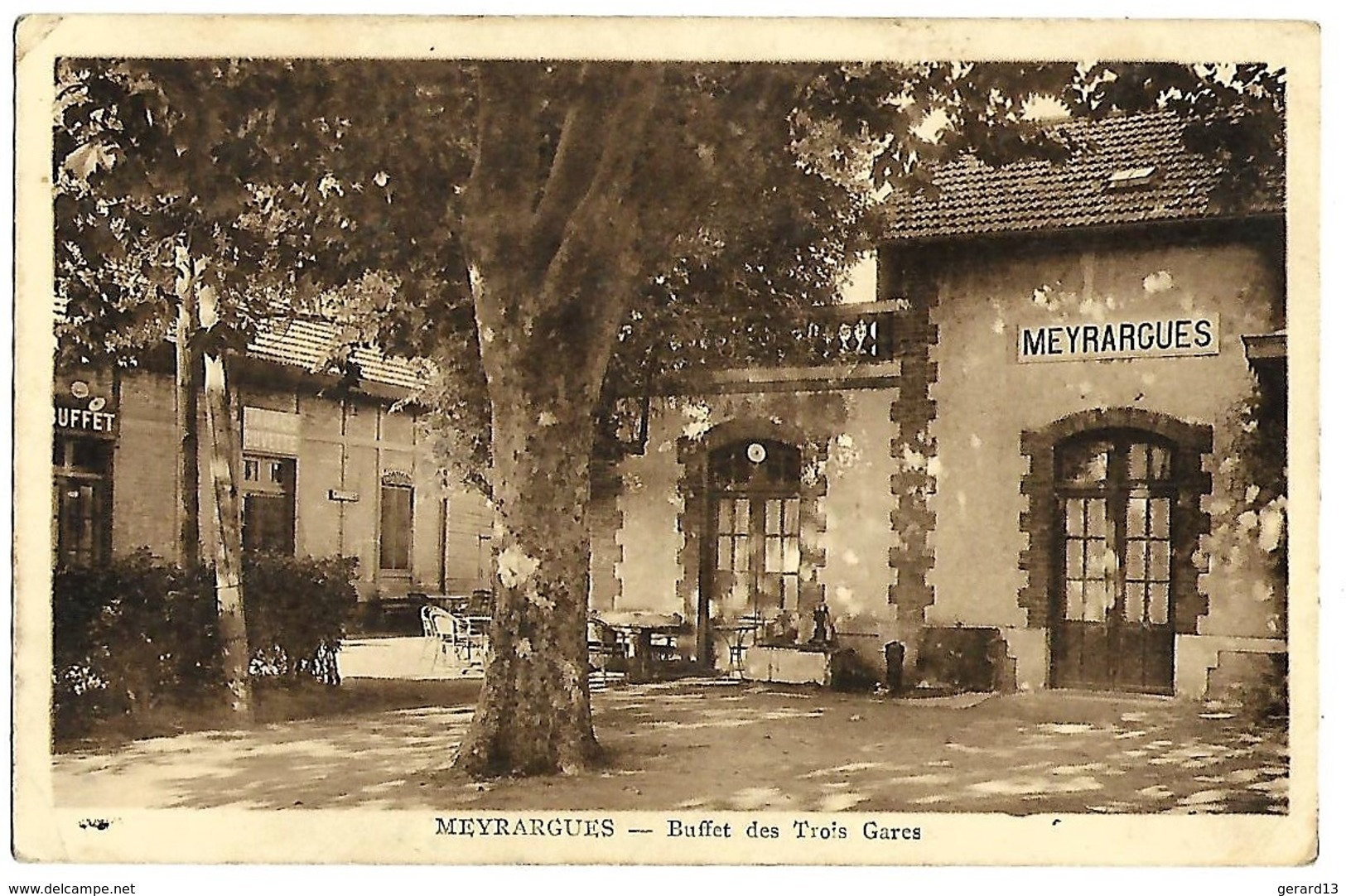 13 BDR MEYRARGUES Buffet Des Trois Gares - Meyrargues