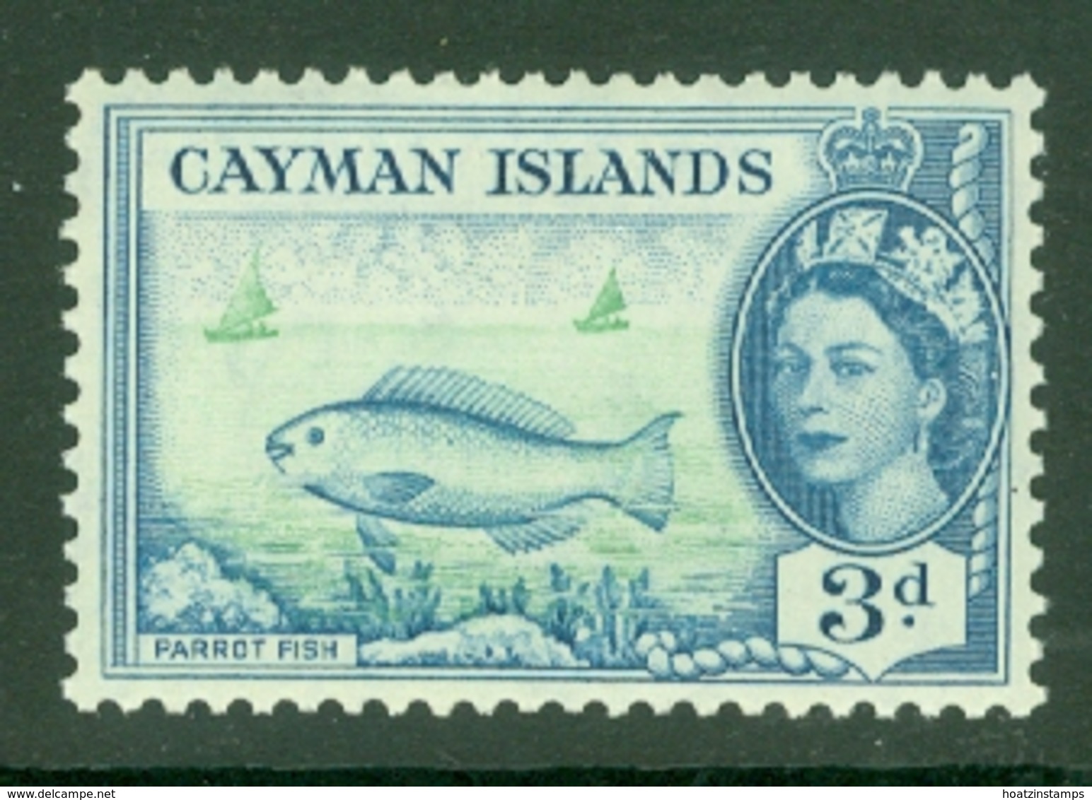 Cayman Islands: 1953/62   QE II - Pictorial   SG154   3d     MNH - Kaimaninseln