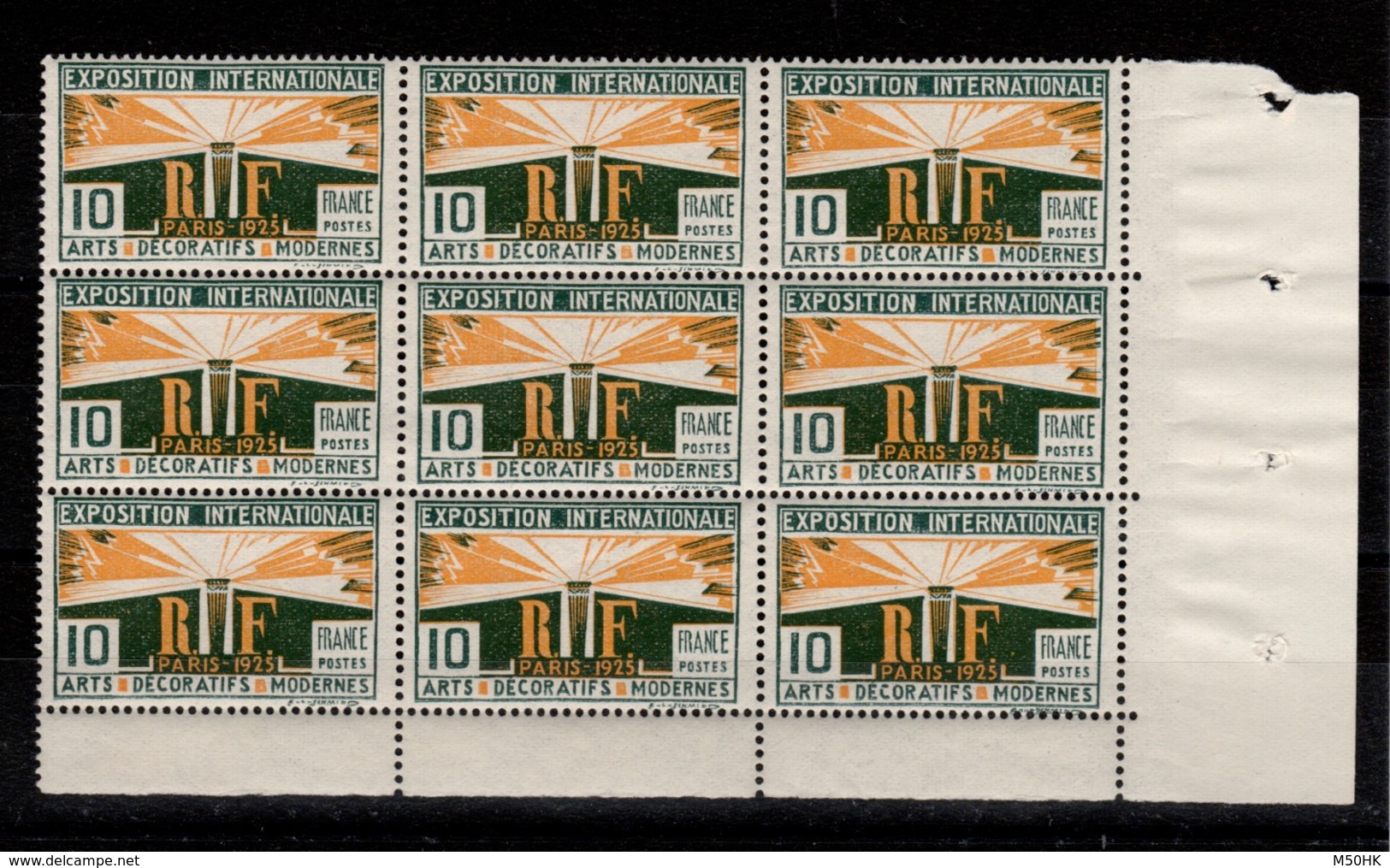 YV 210 N** En Bloc De 9 Timbres Cote 12,60 Euros - Neufs