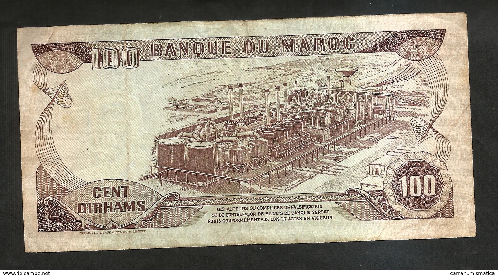 MAROCCO - BANQUE Du MAROC - 100 DIRHAMS (1970) - Marocco