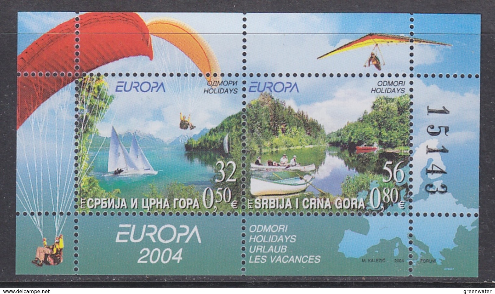 Europa Cept 2004 Serbia & Montenegro  (Yugoslavia) M/s ** Mnh (42016) - 2004