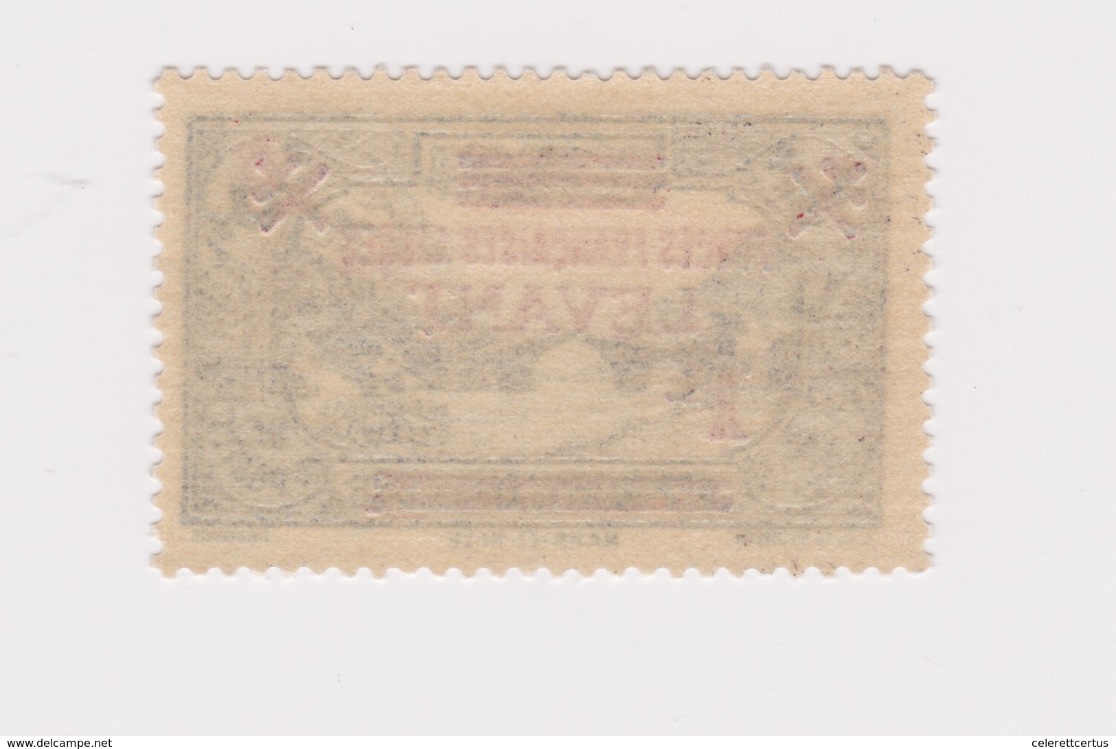 Syria-1942 World War 2 Free French Forces In The Levant 2.50 Red Overprint On 12 1/2 Piasters Blue SG 3 - Siria