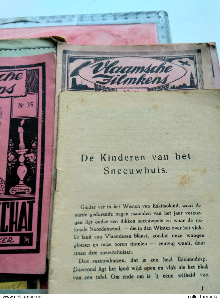 20 PRACHTIGE BOEKJES UIT  haren 30 tot 50 - goede STAAT IN HET NEDERLANDS , Averbode Vlaamsche Filmkens