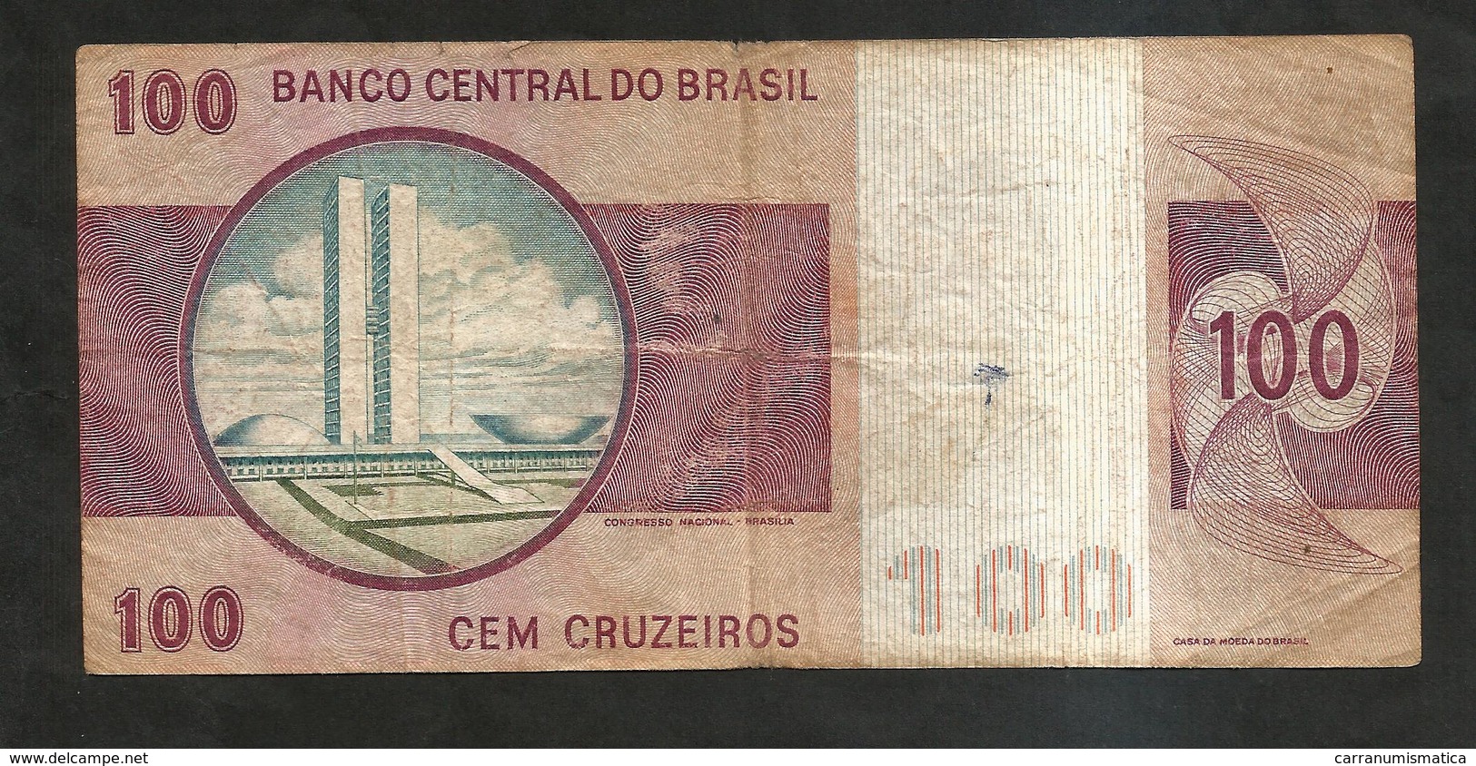 BRASIL - BANCO CENTRAL Do BRASIL - 100 CRUZEIROS / F. PEIXOTO - Brasile