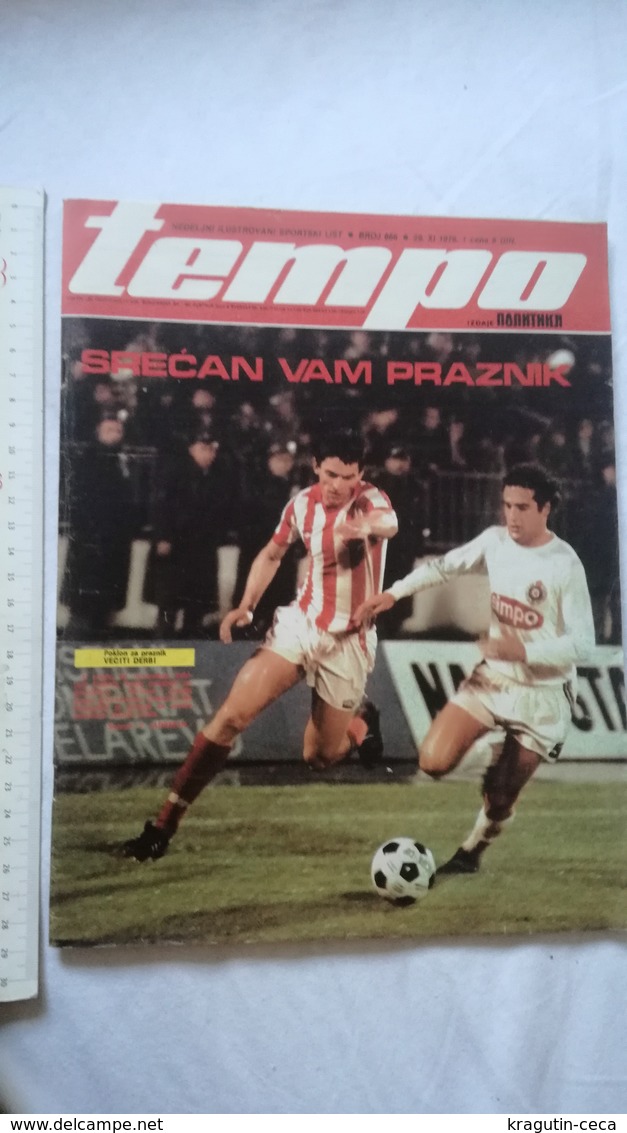 1978 TEMPO YUGOSLAVIA SERBIA SPORT FOOTBALL MAGAZINE NEWSPAPERS CHINA ARCHERY WOMAN HANDBALL RED STRA BRAZIL PARTIZAN - Autres & Non Classés