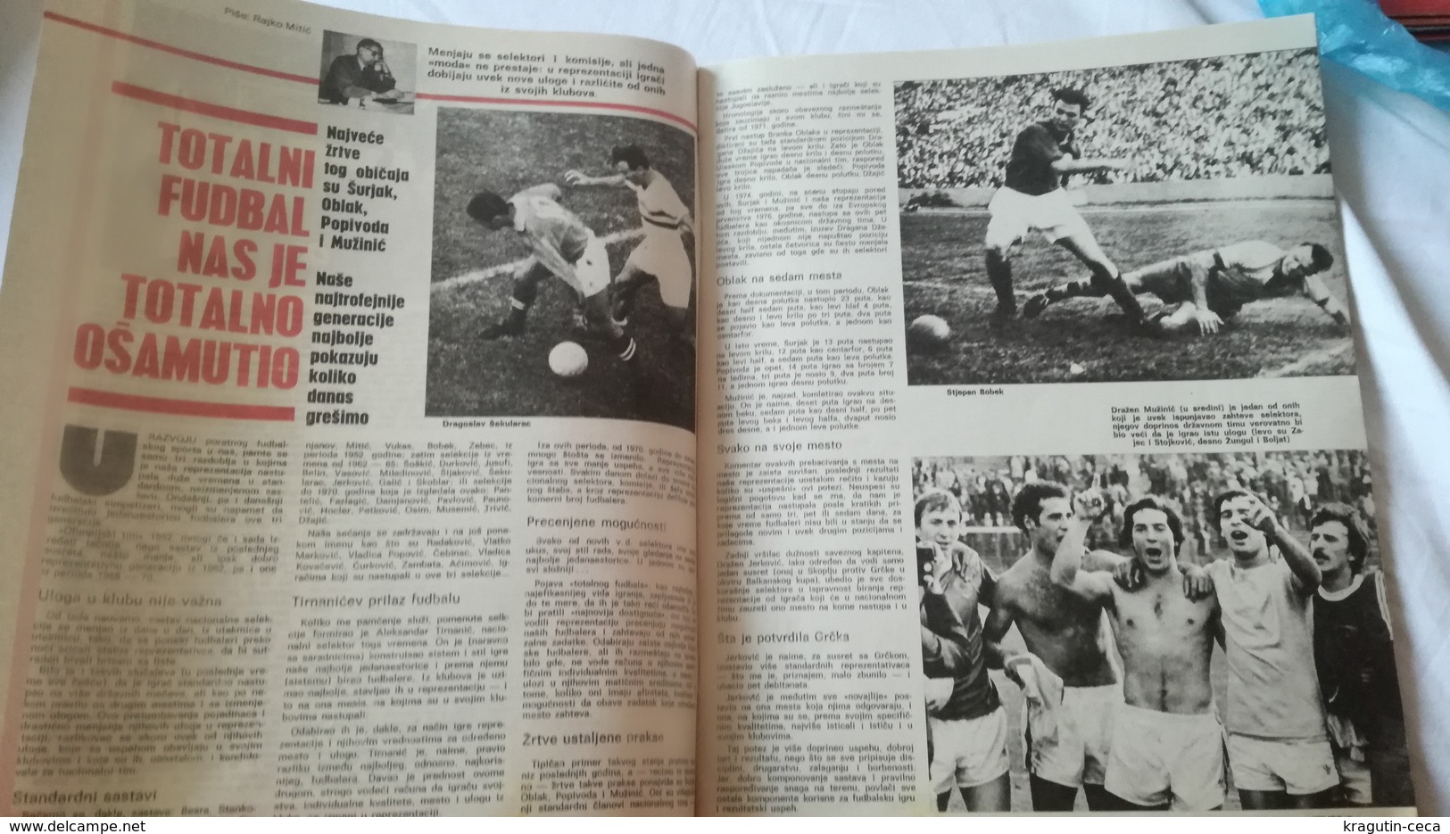 1978 TEMPO YUGOSLAVIA SERBIA SPORT FOOTBALL MAGAZINE NEWSPAPERS CHINA ARCHERY WOMAN HANDBALL RED STRA BRAZIL PARTIZAN