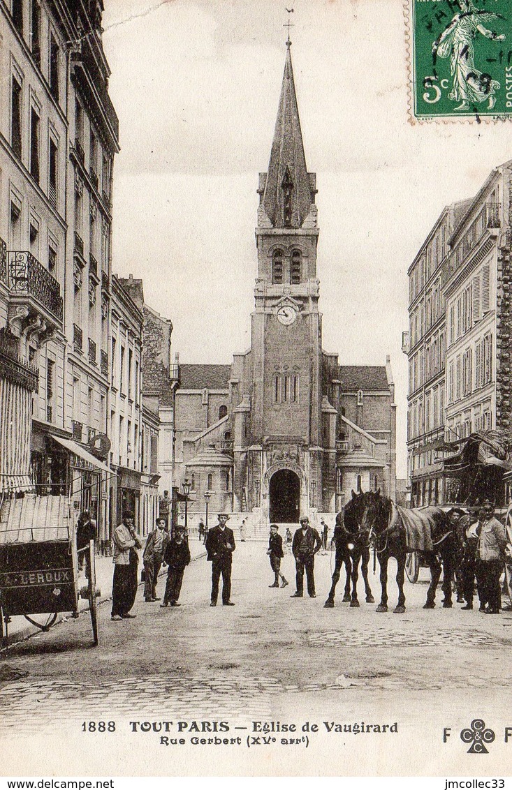 JM PARIS Eglise De Vaugirard Rue Gerbert ANIMEE - Eglises