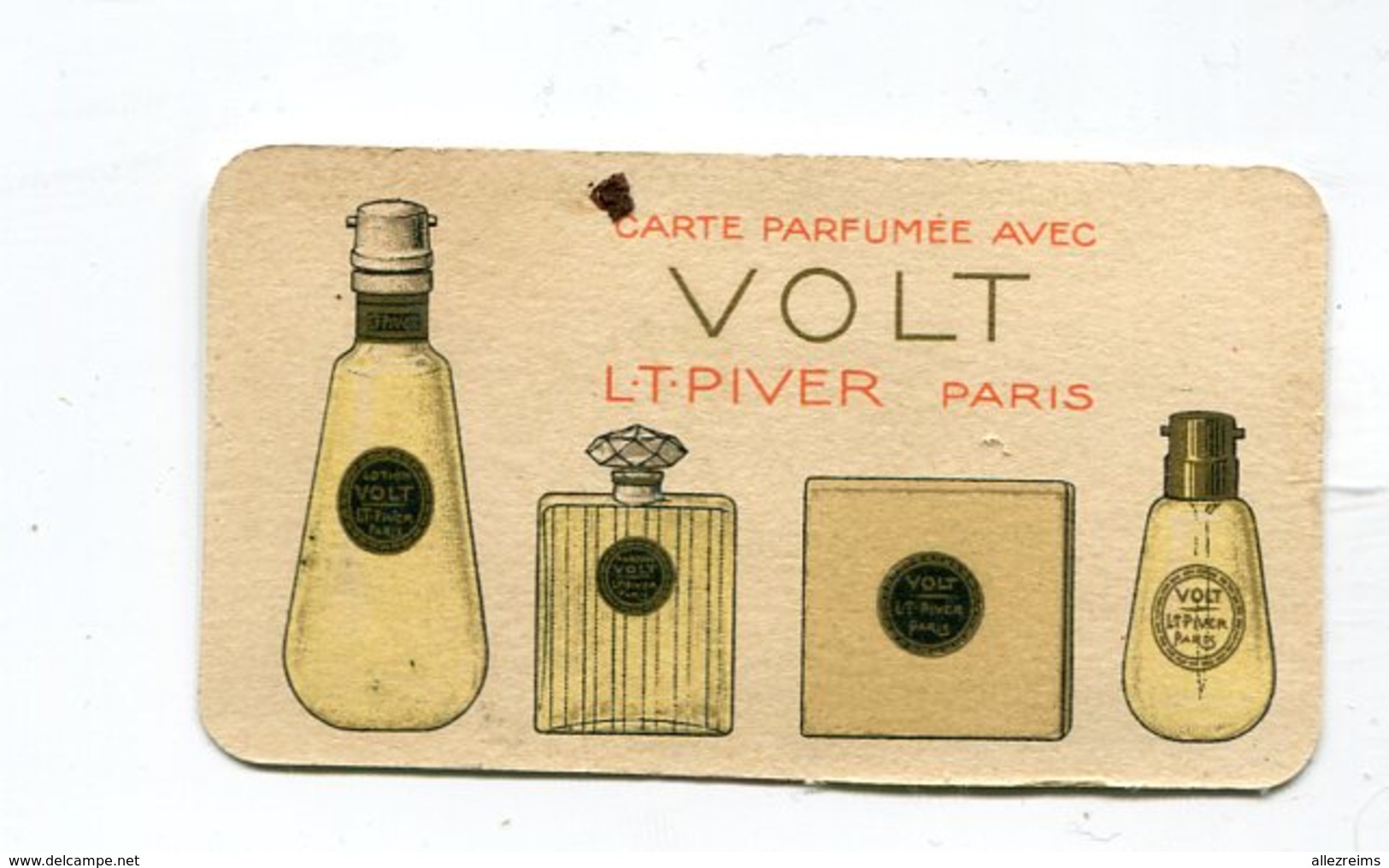 Calendrier 1924/25  Parfum VOLT Paris Format 87*50 Mm    A    VOIR  !!! - Petit Format : 1921-40