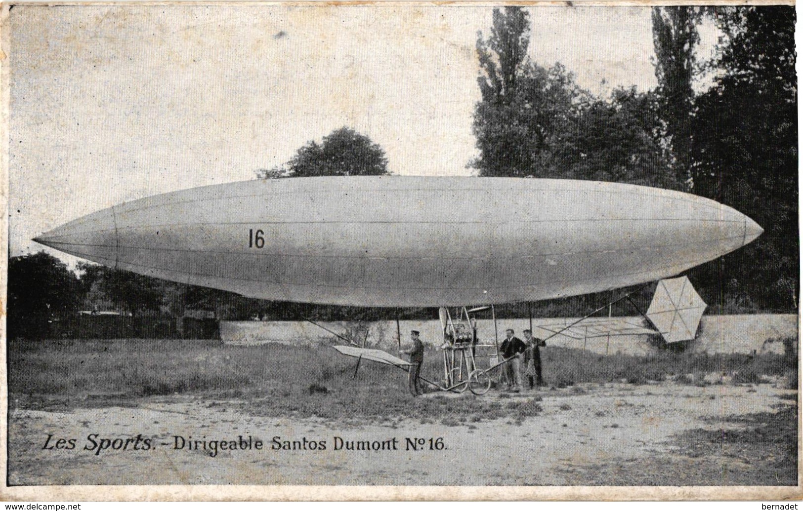 LES SPORTS ... DIRIGEABLE SANTOS DUMONT N. 16 - Autres & Non Classés