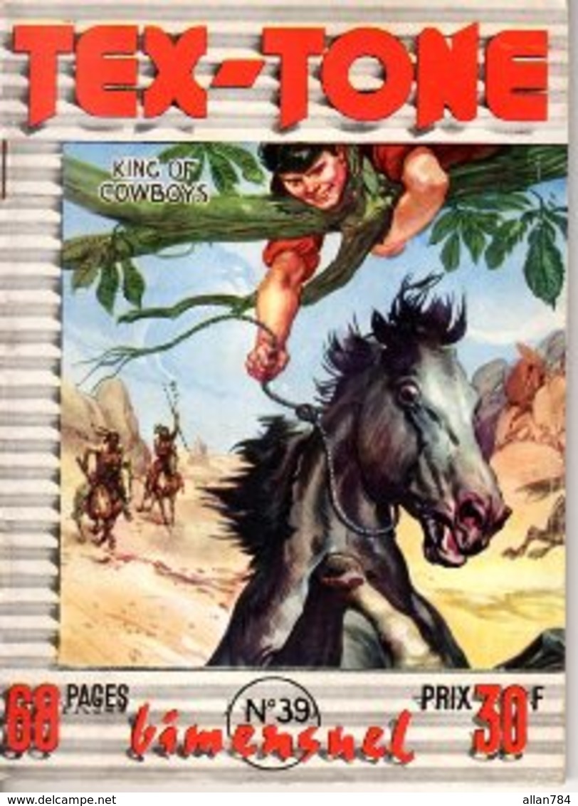 TEX TONE - N° 39 - DECEMBRE 1958 - EDITEUR IMPERIA - SUPERBE ETAT COMME NEUF - WESTERN COW BOY INDIENS - - Petit Format