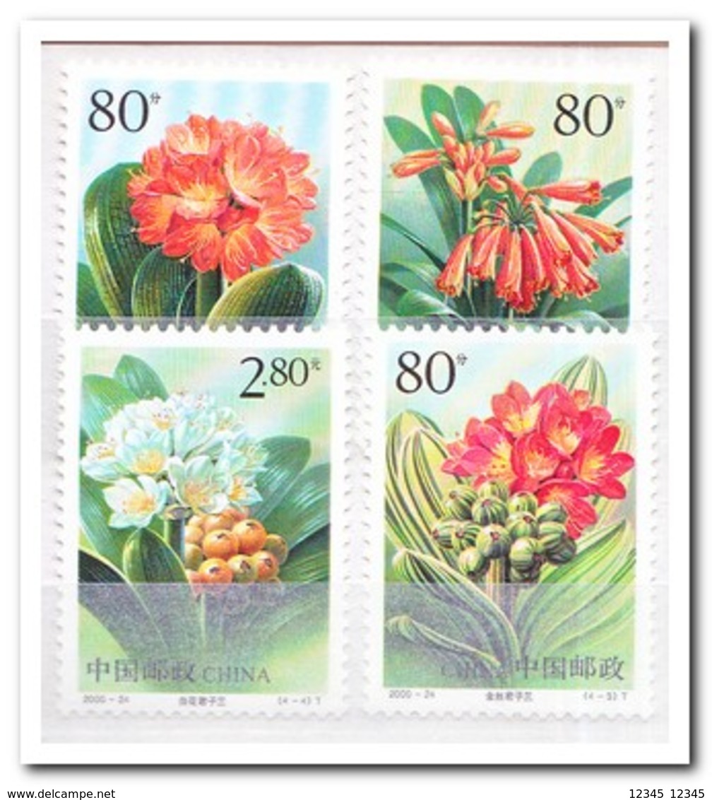 China 2000, Postfris MNH, Flowers - Ongebruikt