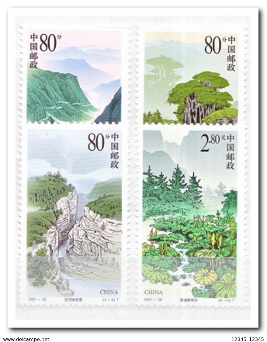 China 2001, Postfris MNH, Liupan Mountains - Ongebruikt