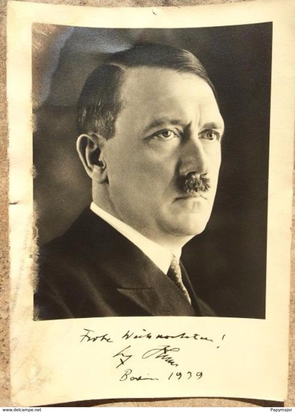 Militaria WW2 -  Autograph Adolf Hitler - 1939-45