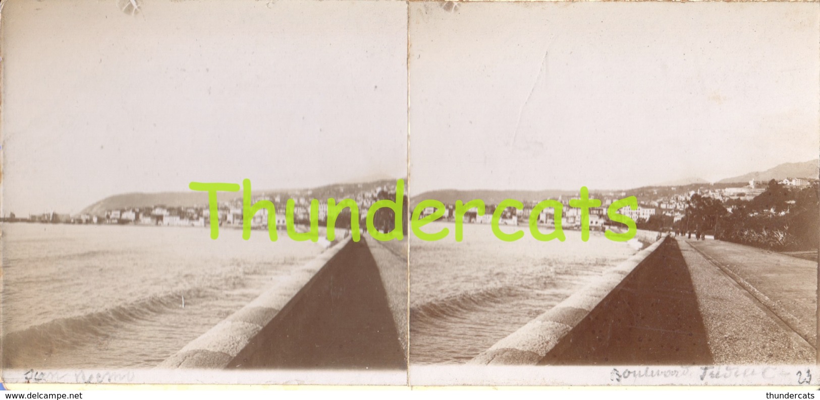 PHOTO STEREOSCOPIQUE STEREO FOTO SAN REMO BOULEVARD FREDERIC - Stereo-Photographie