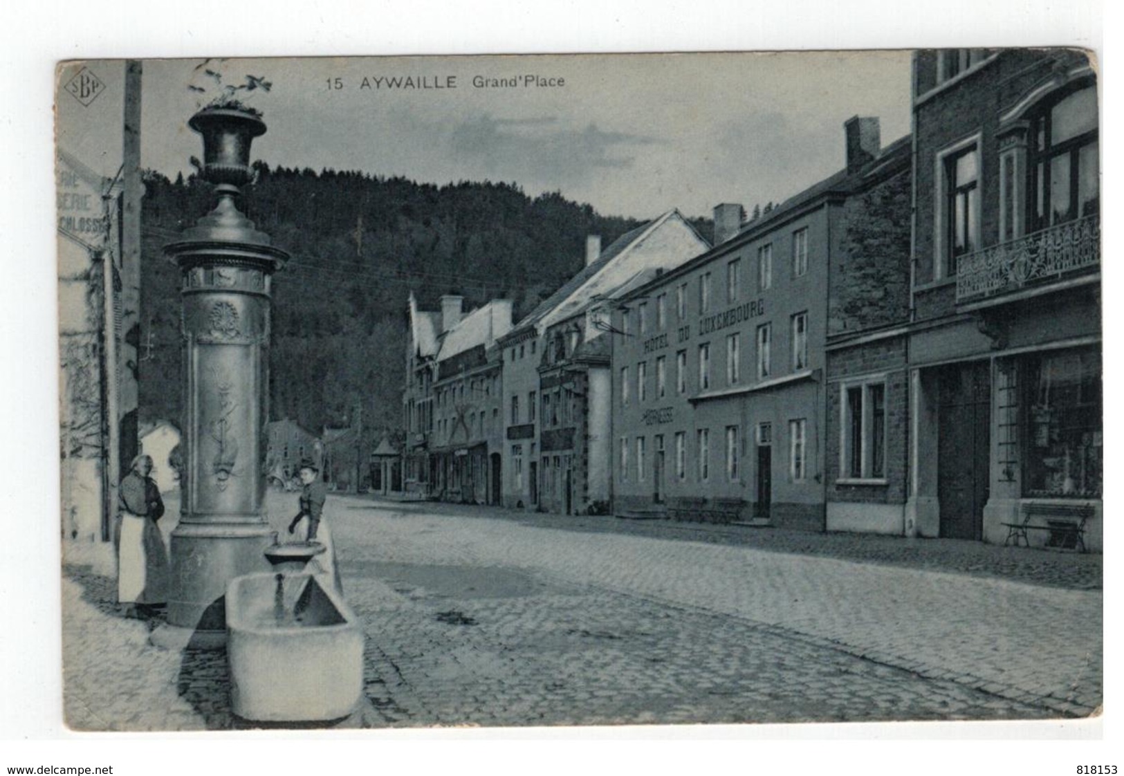 15  AYWAILLE  Grand'Place SBP 1909 - Aywaille