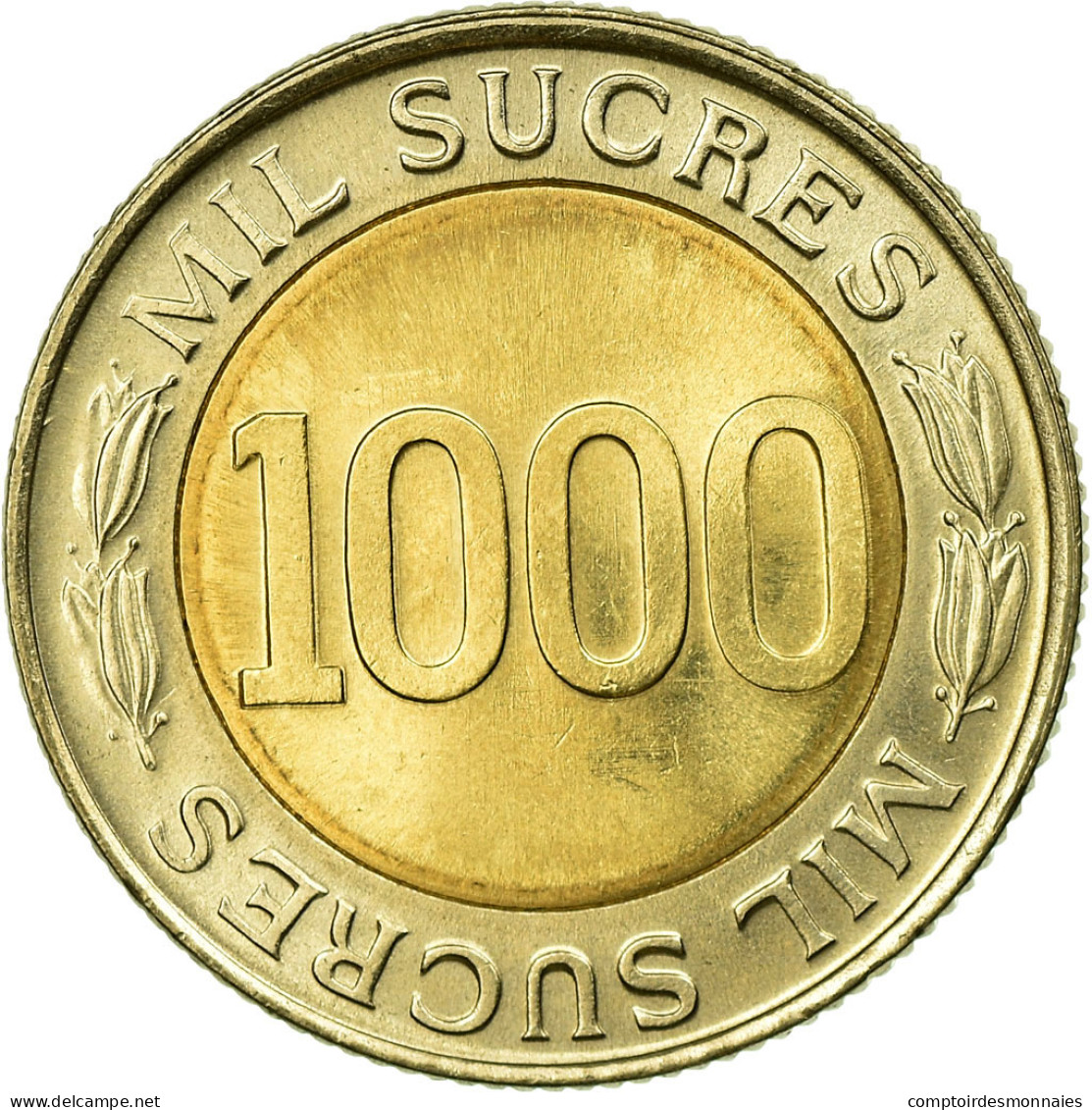 Monnaie, Équateur, 1000 Sucres, 1997, TTB, Bi-Metallic, KM:103 - Ecuador