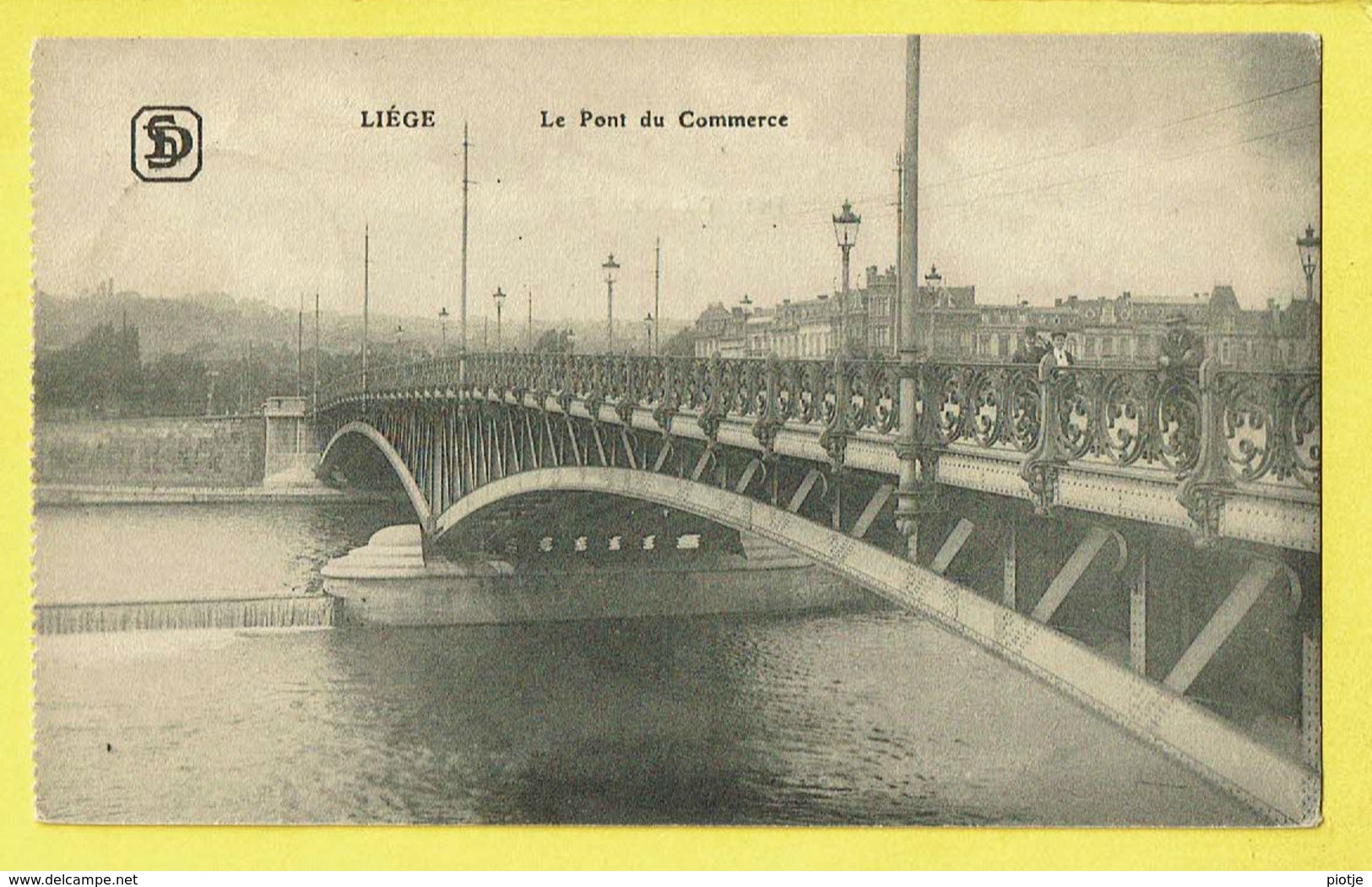 * Liège - Luik (La Wallonie) * (Edit S.D.) Le Pont Du Commerce, Bridge, Canal, Quai, Brug, Rare, Old CPA - Liege