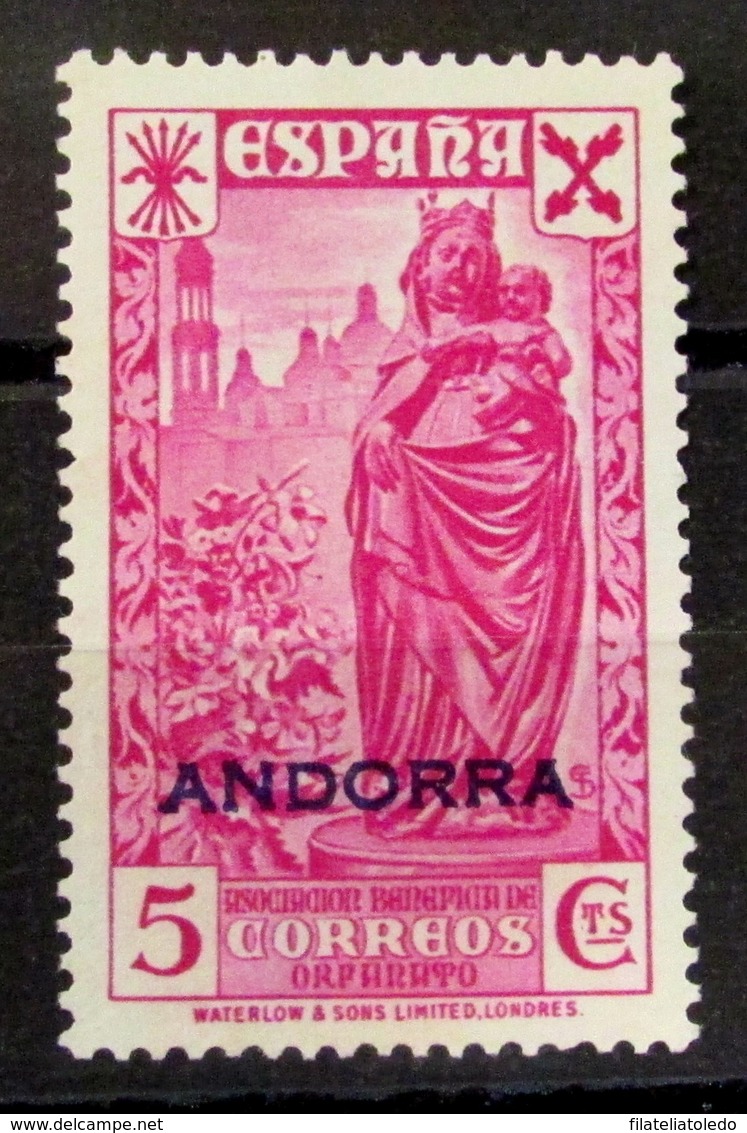 Andorra Española Beneficencia 7 (*) - Unused Stamps