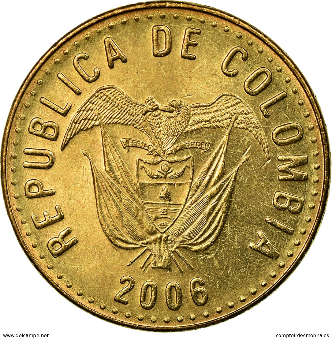 Monnaie, Colombie, 100 Pesos, 2006, SUP, Aluminum-Bronze, KM:285.2 - Colombia