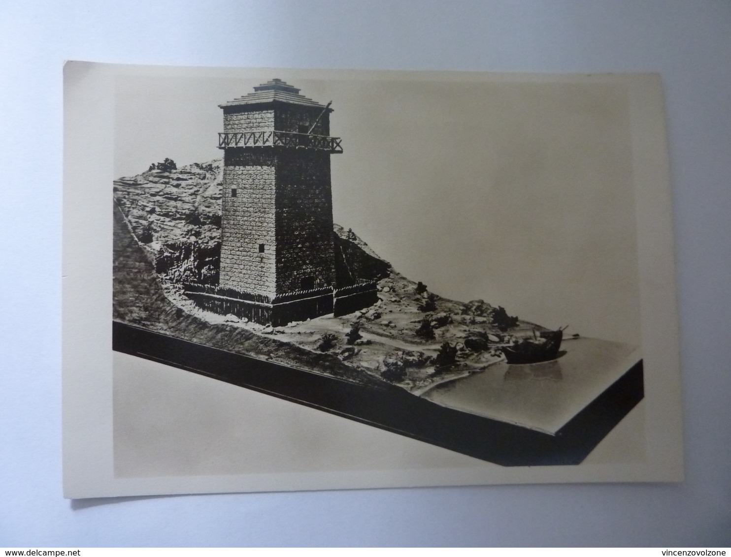 Cartolina "MOSTRA AUGUSTEA DELLA ROMANITA'  1937 / 1938  -  RICOSTRUZIONE DI UNA TORRE ROMANA DI VEDETTA" - Ausstellungen