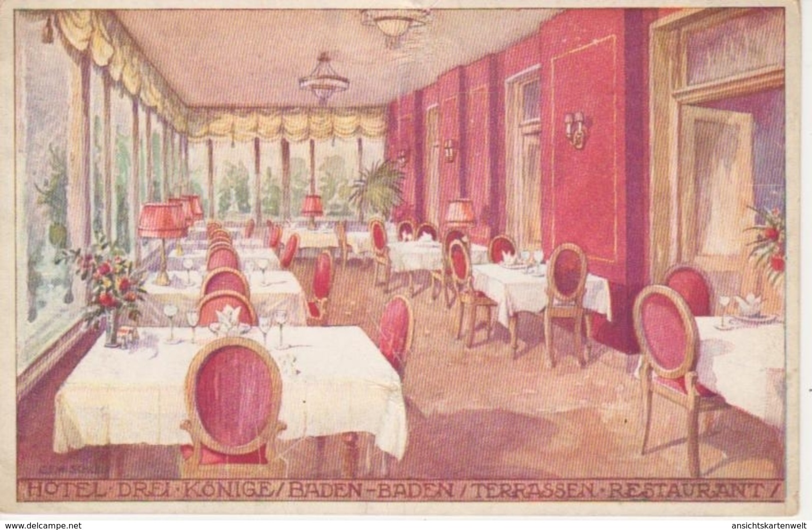 Baden-Baden Hotel Drei Könige Restaurant Ngl #76.802 - Sonstige & Ohne Zuordnung