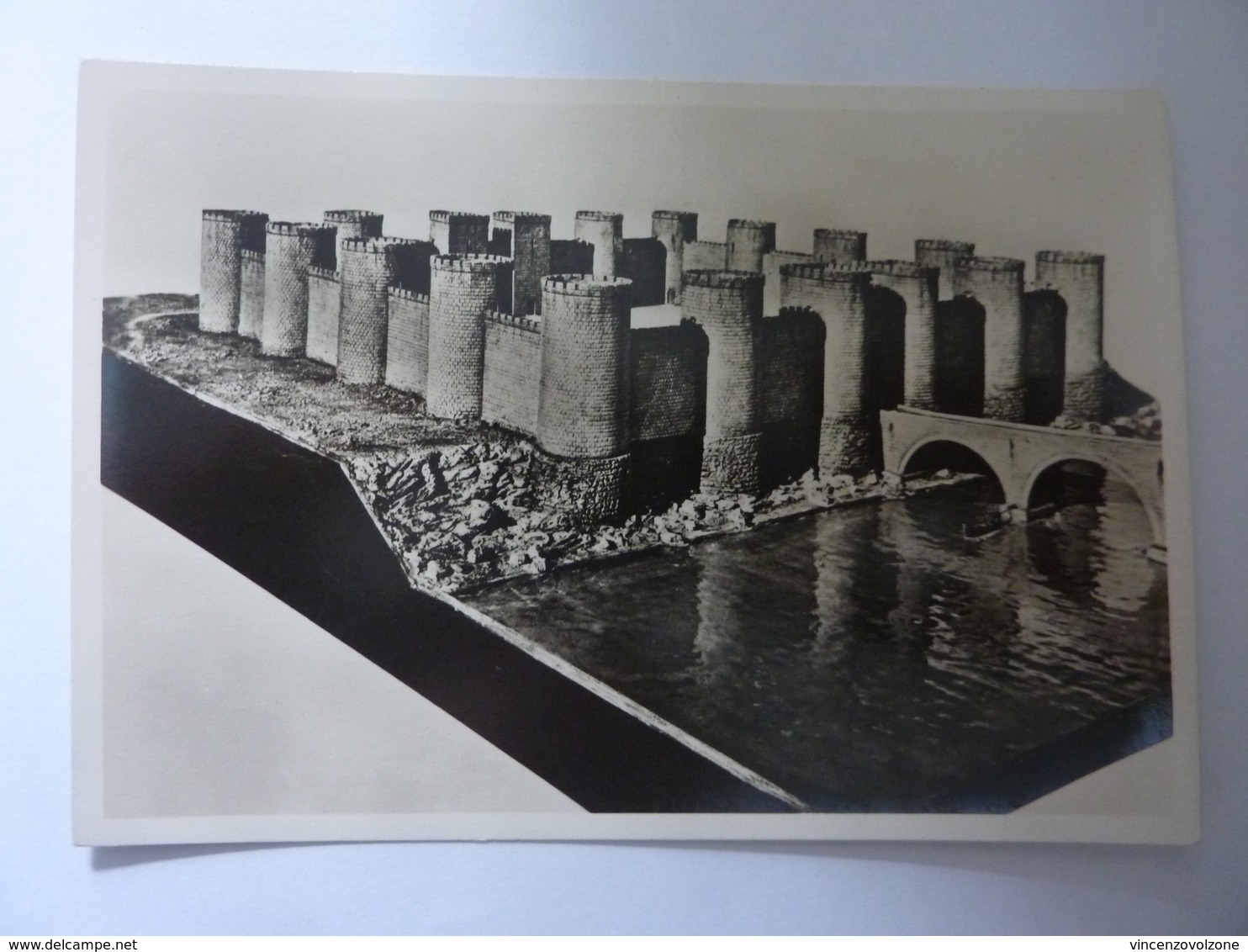 Cartolina "MOSTRA AUGUSTEA DELLA ROMANITA'  1937 / 1938  -  RICOSTRUZIONE DELLA TESTA DI PONTE DEL CASTELLO DI DEUTZ" - Exhibitions