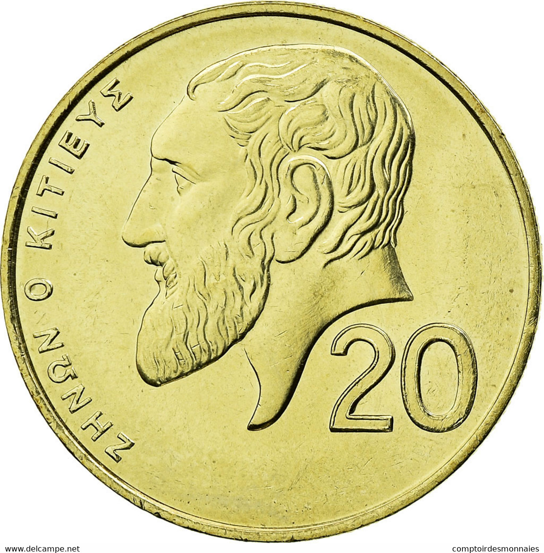 Monnaie, Chypre, 20 Cents, 2001, SUP, Nickel-brass, KM:62.2 - Chypre