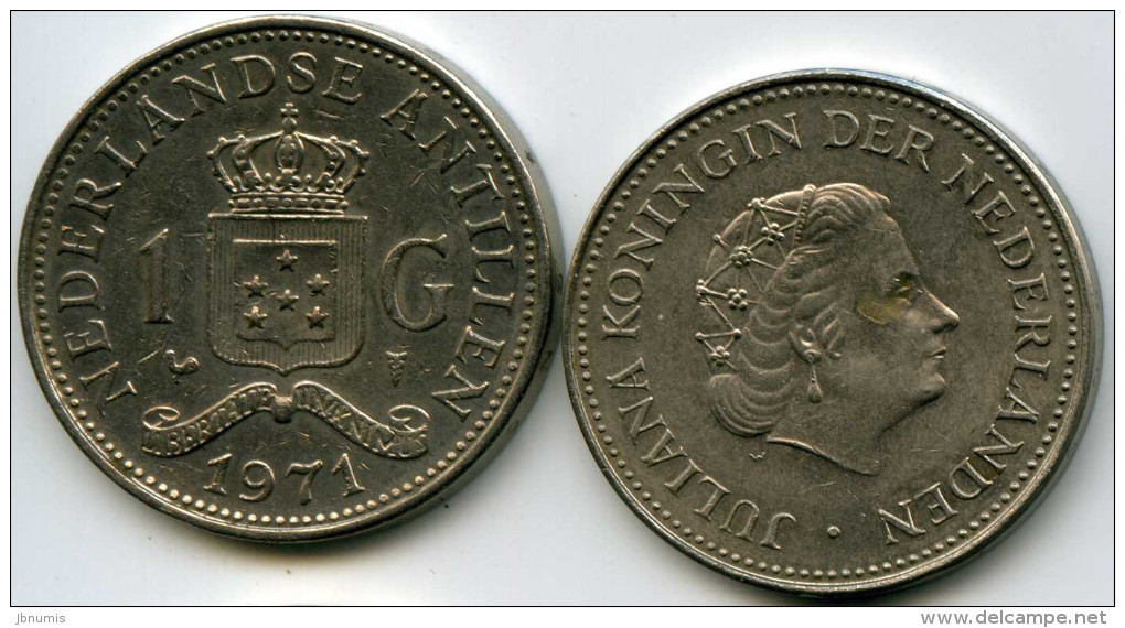 Antilles Neérlandaises Netherlands Antilles 1 Gulden 1971 KM 12 - Niederländische Antillen