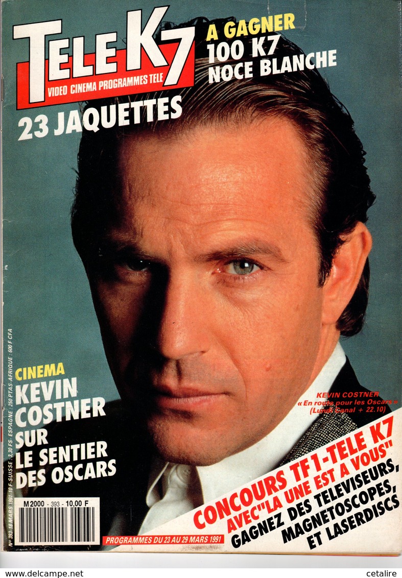 Tele K7 N°393 Kevin Costner  +++TBE+++ PORT GRATUIT - Fernsehen